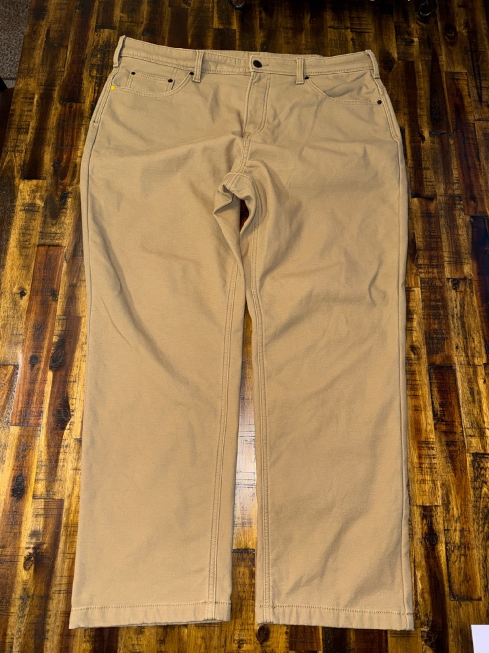 ๐ Men's CAT fleece lined pants. Durable, warm. sz 40x32 caterpillar thick NWOT - Picture 2 of 7